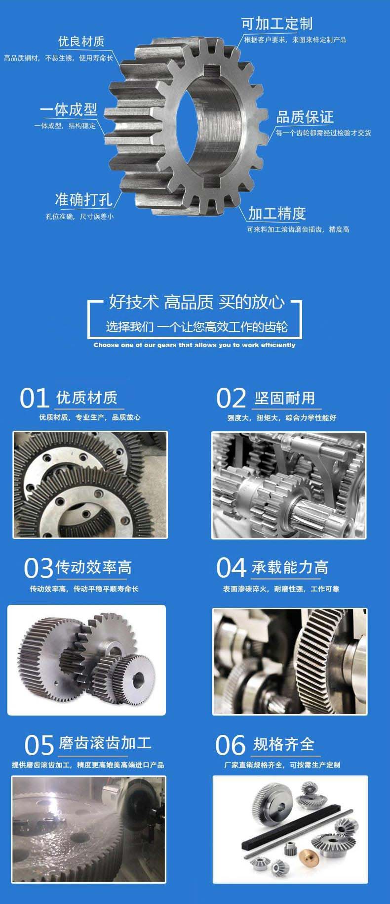 大中型齒輪加工 大模數(shù)齒輪加工定制